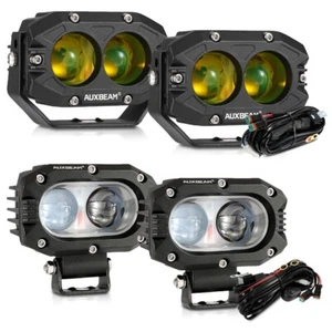 Luz de trabajo LED puntual ámbar blanco de 4" pulgadas para Honda Pioneer 1000 2016-2024 - Imagen 1 de 12