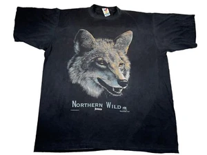 Vintage Lone Wolf T-Shirt Herren 3XL World Wildlife Fund Einzelnaht - Bild 1 von 13