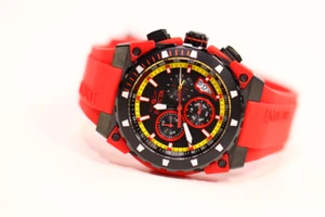 Invicta Men S1 Rally Quartz 100m Black Stainless Steel/Red Silicone Watch 27344 - Picture 1 of 7