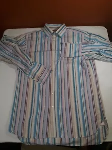 PINK Mens Size 16 1/2 X 36 1/2 Button Cuff Multi-Colored Shirt - Picture 1 of 11
