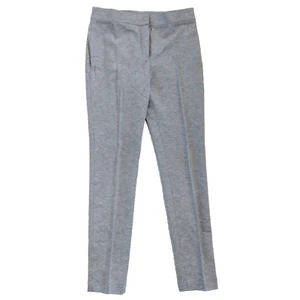Akris Mara Slim Leg Pants Size 6 New Charcoal Gray Stretch Jersey Tapered Leg - Picture 1 of 12