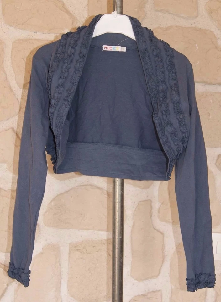 Gilet boléro bleu neuf taille 12 ans marque NUCLEO  (b) - Photo 1/3