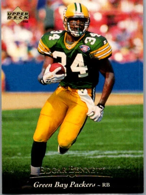 # 67 Edgar Bennett Green Bay Packers 1995 Upper Deck - Image 1 of 2