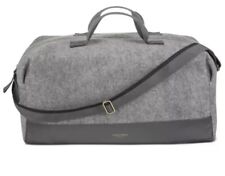Azzaro Weekender Carry On Gray Grey Strap Handle Duffle Bag Eco Friendly NWT