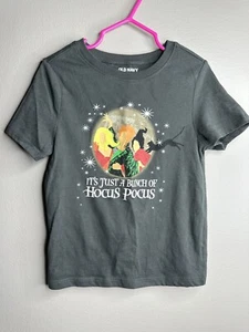 OLD NAVY Disney GIRLS Size 5T Hocus Pocus Design Gray T-shirt HALLOWEEN - Picture 1 of 3