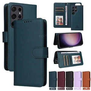 For Samsung Galaxy S23 Ultra S22 S21 S20 A52 A22 Flip Leather Wallet Case Cover - Zdjęcie 1 z 84
