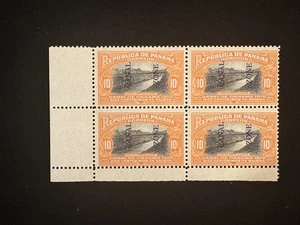 CANAL ZONE: MINT #45 CORNER BLOCK/4 NEVER HINGED OG - Picture 1 of 2