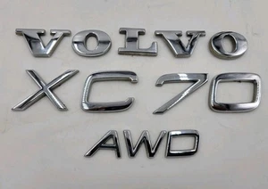 Volvo XC70 2001-2007 AWD escotilla trasera puerta levadiza emblema insignia logotipo letras OEM - Imagen 1 de 4