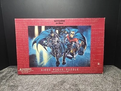 Vintage Batman & Robin Movie 1000 Piece Puzzle 1997 - Image 1 of 4