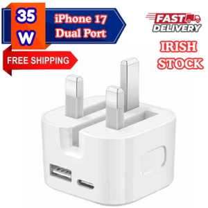 35W & 40W USB C Fast Charger Plug UK  Foldable Super Fast Adapter iPhone Samsung - Picture 1 of 29