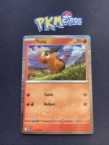 Juego de cartas coleccionables Pokémon Tepig White Flare 011/086 Holo casi nuevo. - Imagen 1 de 3