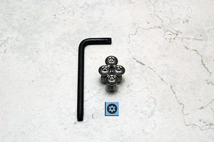 Security Theft Deterrent Screws for MERCEDES REAR License Plate Frame (4 pcs) - Picture 1 of 1