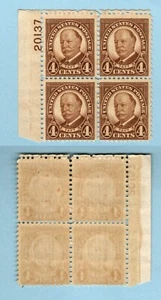 GTSTAMPS, US Plate Block Sc #685 Taft 1930 Blk. of 4 MNH - Picture 1 of 1