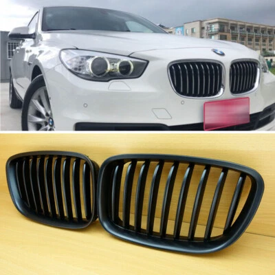 FOR BMW F07 550i GT GRAN TURISM MATTE BLACK FRONT HOOD GRILLE GRILL 2016 ABS Foto 1 de 4