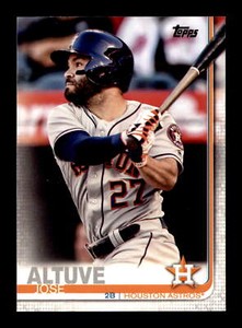 2019 Topps #178 Jose Altuve Houston Astros Baseball Card