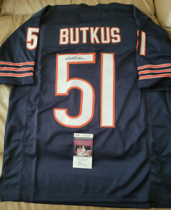 Dick Butkus signed Chicago Bears jersey HOF 1979 JSA Illinois