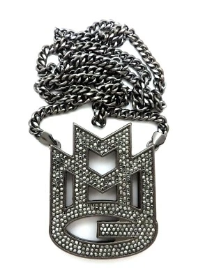 PINGENTE RICK ROSS MMG com corrente cubana 6mm 30" - Imagem 1 de 4