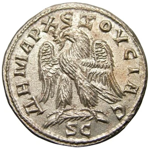Trajan Decius Tetradrachm (249 AD), Eagle - Imagen 1 de 6