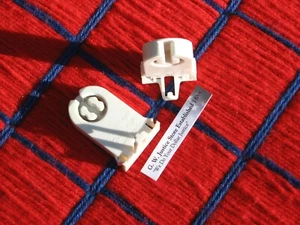 BOX of 100 FLUORESCENT T12 light bulb SOCKET 2 PIN T8 bi-pin rapid start & LED - Picture 1 of 6