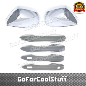 Fit 18 19 2020 2021 Toyota CAMRY Chrome Top Mirror + DOOR HANDLE Cover W/ SMART - Picture 1 of 1