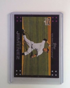 2007 Topps Baseball #296 Ubaldo Jimenez Card Colorado Rockies Rookie RC