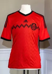 Adidas ClimaCool Authentic Mexico Soccer Jersey SZ M Red 2014 World Cup - Picture 1 of 4