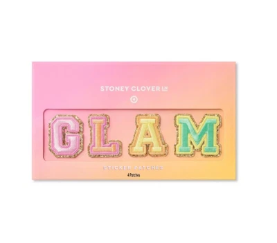 Stoney Clover Lane x Target GLAM Glitter 4 Piece Patch Pack IN HAND - Image 1 of 3