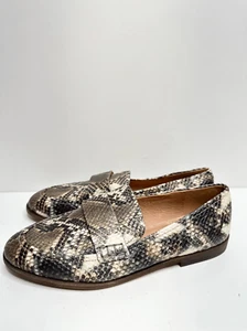 Madewell Loafer Size 5 in Deep Woodland Multi Snake Embossed Leather - Picture 1 of 11