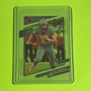 🚨Justin Herbert Clearly Donruss Oregon Los Angeles Chargers 🗽