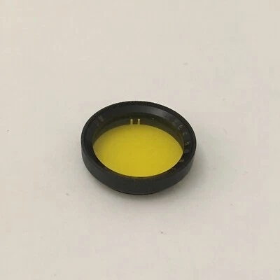VINTAGE 27MM YELLOW PUSH ON FILTER  -FREE SHIPPING - Image 1 of 3