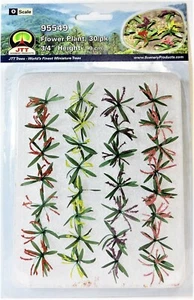 O Scale JTT Miniature Tree 95549 Flower Plants (30) pcs - Picture 1 of 2