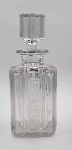 Crystal Large whisky Scotch Decanter w/Stopper Barely Used - Picture 1 of 2