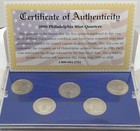 2000 United States Philadelphia Mint Quarter Set w/Coa Brilliant Uncirculated