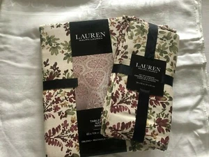 Ralph Lauren 60 x 104" Paisley Blumen Tischdecke & 6 Servietten NEU - Bild 1 von 3