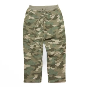 Lucky Brand Linen Pants Women’s M Green Camo Camouflage Lightweight Waistband - Picture 1 of 18