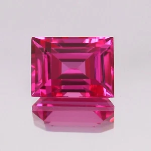 AAA Flawless Ceylon Rosa Zaffiro Sciolto Ottagonale Taglio Pietra Preziosa Qualità Fine 9x12MM - Foto 1 di 4