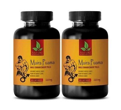 muira puama powder - MUIRA PUAMA 2200mg - erectile pills - 2 Bottle 120 Capsules - Image 1 of 4