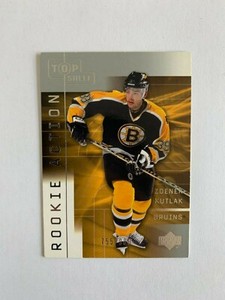 2001-02 UD Top Shelf #48A Zdenek Kutlak RC (skating) - Boston Bruins