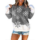 Snowe Hoodie Christmas Womens Sweatshirt Jumper Santa Pullover Top Xmas