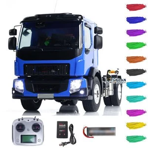 LESU 4x4 RC Assembled Tractor Truck 1/14 RTR Metal Chassis Car Light I6S Radio - Picture 1 of 24