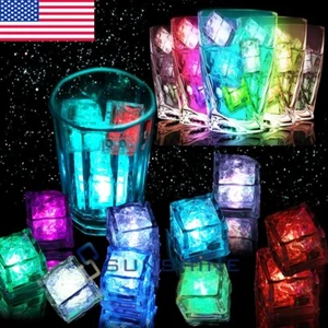 Cubos de hielo iluminados cubos LED multicolor para bebidas con luces cambiantes - Picture 1 of 26