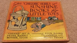 Cheerie Series of Sunshine Books 1930 Peter Rabbit Mother Goose Lambikin Henny P - Picture 1 of 12