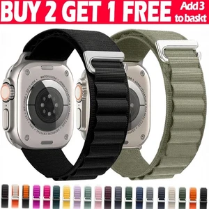 Nylon Armband für Apple Watch Series10 9 8 7 6 5 4 3  Ultra Loop 45/49mm Alpine - Bild 1 von 42