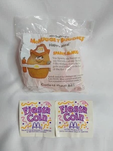 1988 Mcnugget Buddies Sparky Mcdonalds Factory Sealed W/2 Fiesta Coins - Picture 1 of 2
