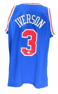 Allen Iverson HOF handsigniertes Royal Mitchell & Ness Trikot 76ers JSA 181846 - Bild 1 von 6