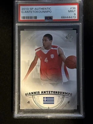 2013-14 SP Authentic Giannis Antetokounmpo #36 PSA 9 Rookie - Image 1 of 2