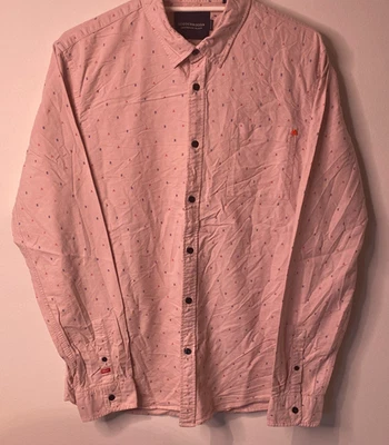 Scotch & Soda Shirt Mens XL Extra Large Pink Long Sleeve Button Up - image 1 of 4