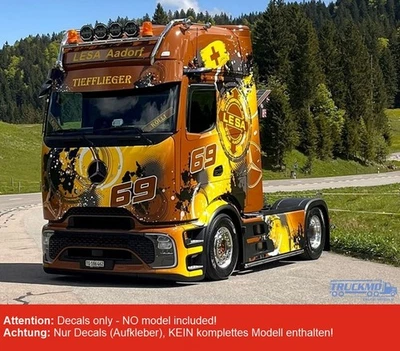 TRUCKMO DECALPRINTING TRUCKMO Decals Lesa Transport AG Mercedes Benz eActros 600 100802 1:87 Her