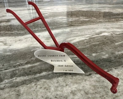 Ertl Allis Chalmers 1/16 one bottom plow replica collectible, 1989 Boone Co Fair - Image 1 of 4