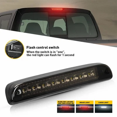 for 99-16 Ford F-250 F350 F450 Super Duty LED 3rd Third Brake Tail Light Smoked - Image 1 of 4